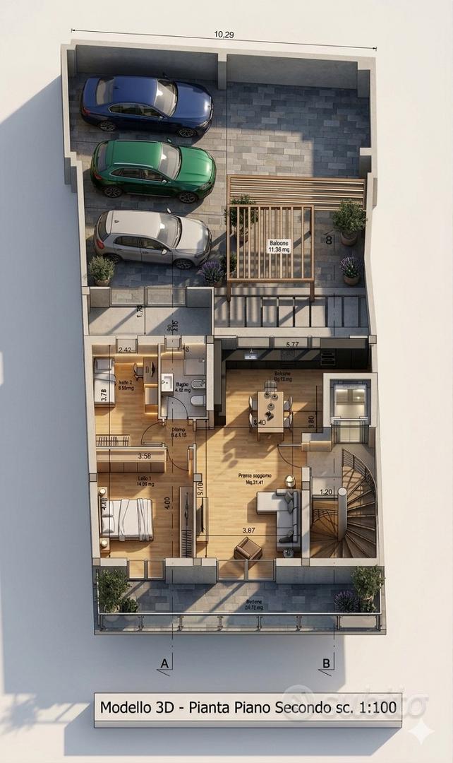 Terreno edificabile con progetto approvato e oneri - Vista 3
