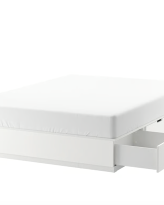 Letto 140 x 200 Ikea con contenitori