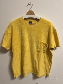 Vans Clothes T-Shirt Spugna Gialla Vintage