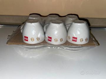 ILLY CAFFE' SET 6 TAZZINE ACF LOGO ORO 1992