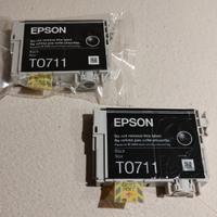EPSON T0711 coppia cartucce originali NERO