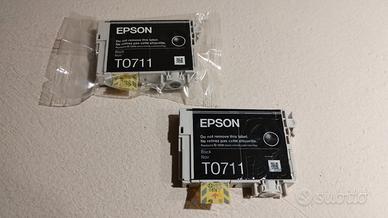 EPSON T0711 coppia cartucce originali NERO
