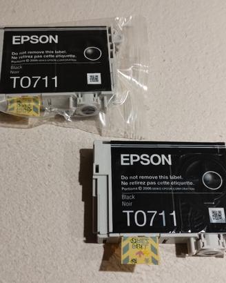 EPSON T0711 coppia cartucce originali NERO