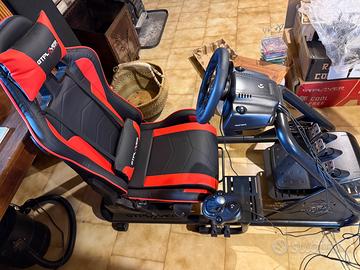 Sedia gaming con volante