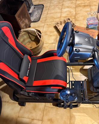 Sedia gaming con volante