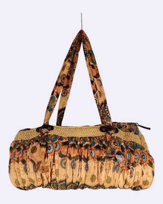 Borsa bauletto estiva Carpisa in paglia e tessuto