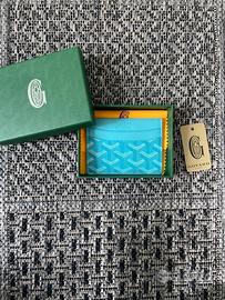PORTACARTE GOYARD AZZURRO