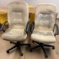 2 sedie ufficio da rivestire. Tutto funzionante