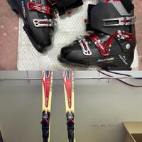 Scarponi salomon 41,5 Sci rossignol 162cm