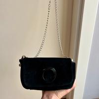 borsa a tracolla Mango vera pelle