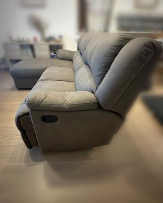 Divano 3 posti con relax manuale
