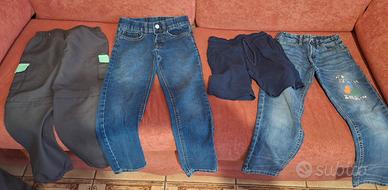 jeans e pantaloni bambino 7-8 e 8-9 anni