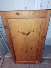 ANTA IN PINO RUSSO + 2 TAVOLE IN ROVERE