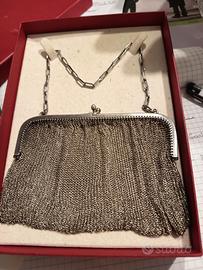 borsetta in argento da teatro primi novecento