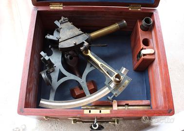 Antico sestante in ottone H. Carter London c.1870