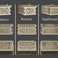 Scatola in legno per festivita'. Taglio Laser