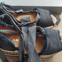 Sandali Blu con lacci Hogan