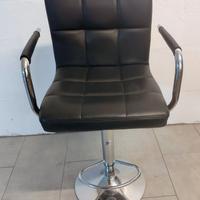 Sgabello girevole in similpelle