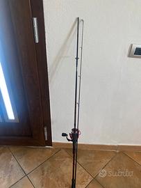 canna da pesca spinning stealth + mulinello