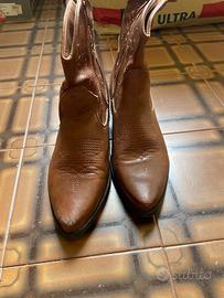 Stivaletti Texani Marroni Donna n. 40