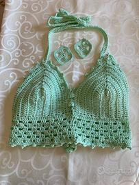 top uncinetto fatto a mano