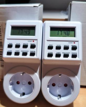 n.3 NUOVI Programmatori Timer Digitali Silenziosi