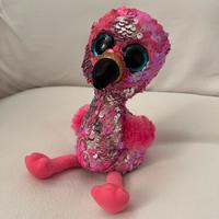 Peluche fenicottero rosa Pinky Ty Flippables cm 15