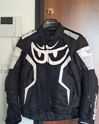 Giacca moto berik traforata