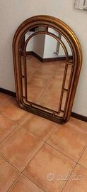 specchio in legno oro vintage 