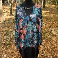 Maglia lunga curvy Sophia 3XL nera oversize
