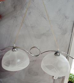 Lampadario bilanciere acciaio 