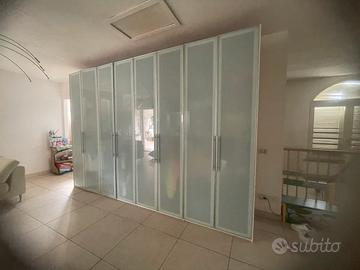 Armadio 8 ante con luce interna