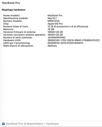 MacBook PRO 16"