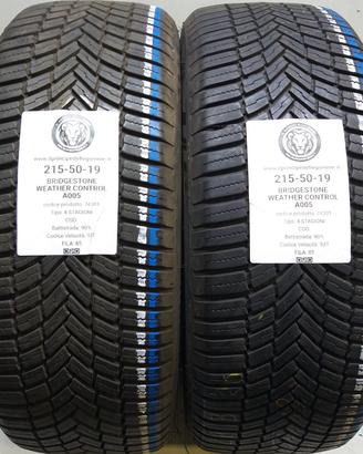 2 GOMME 215 50 19 BRIDGESTONE A74301