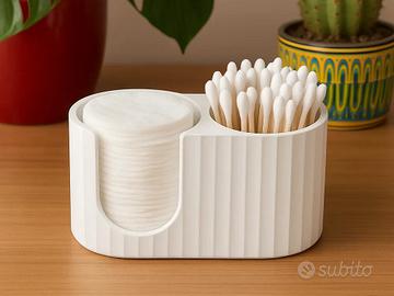 Porta Dischetti e Cotton Fioc Organizer Bagno
