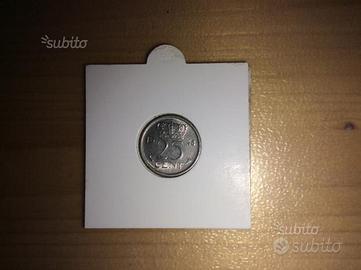 25 cent Paesi Bassi Olanda 1948 Wilhelmina