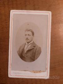 Antica foto uomo francese - fine 1800'