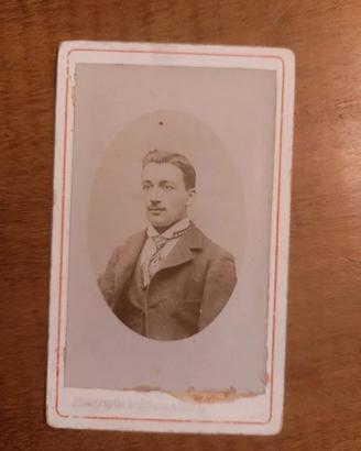 Antica foto uomo francese - fine 1800'