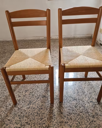 Sedie in legno 5 pezzi