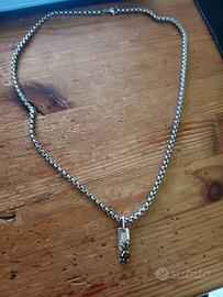 Collana con granito rosso