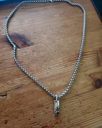 Collana con granito rosso