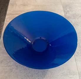 Grande ciotola/fruttiera in vetro blu-Ø 35 cm