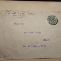 Busta 1930s Credito Italiano Milano - 5c Imperiale