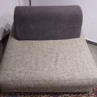 Poltrona/pouf con schienale spostabile