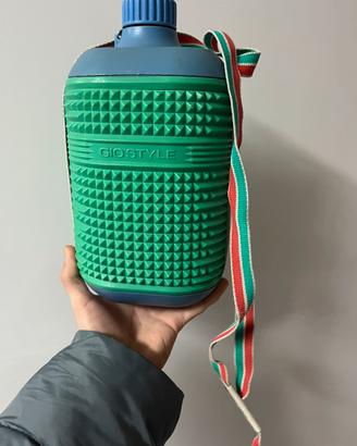 borraccia gio style vintage tricolore italiano
