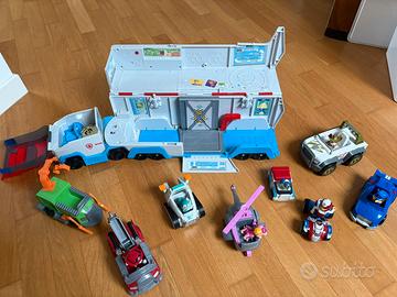 Paw patroller paw patrol con 8 veicoli