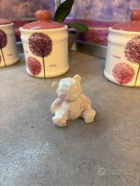 Mini statuetta “Orsetto geometrico” in gesso decor