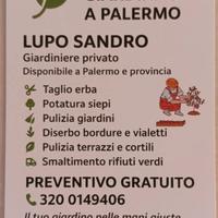 Lavoro di giardinaggio