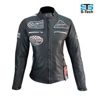 Giacca Moto in Vera Pelle Donna Cafe Race