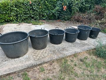 Mastelli vasi grandi in plastica pesante